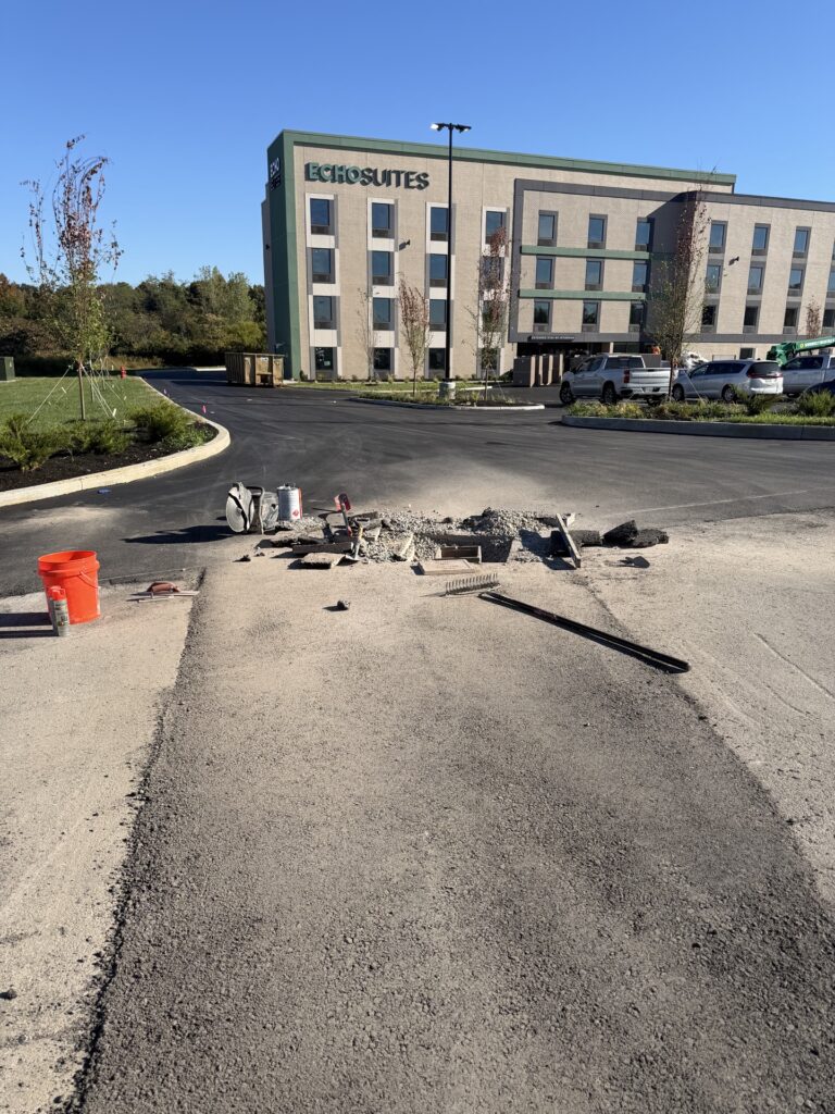 Site work in progress at Echo Suites in Smyrna, TN