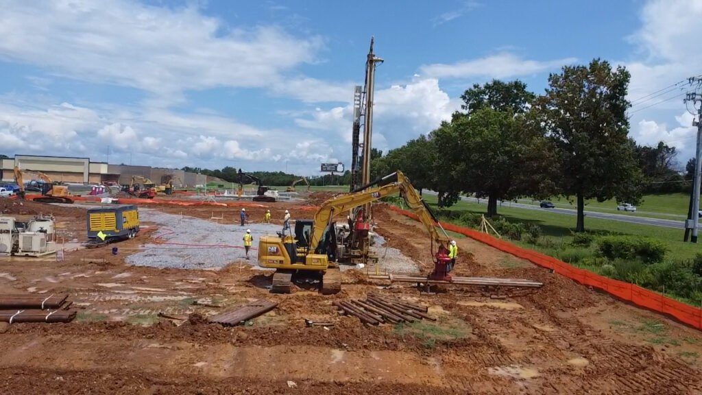 Overview of the graded McDonald's site in Smyrna